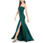 Jump Junior's Ruched Strapless Gown Green Size 9-10