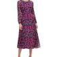 Tommy Hilfiger Women's Grove Floral Chiffon Dress Purple Size 10