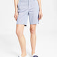 Tommy Hilfiger Women's Th Flex 9 Inch Hollywood Chino Shorts Blue Size 10