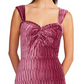 Betsey Johnson Women's Velvet Knee Length Sheath Dress Pink Size Large