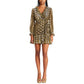 Betsey Johnson Women's Faux Wrap Metallic Star Dress Yellow Size X-Large