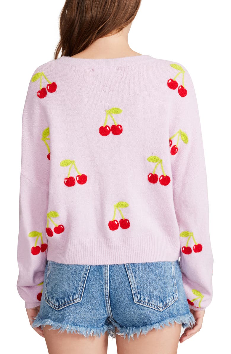 BB Dakota by Steve Madden Cherry You Up Sweater in Lavender , Size Medium Purple