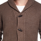 Weatherproof Vintag Men's Ribbed Cardigan With Toggles Brown Size Medium