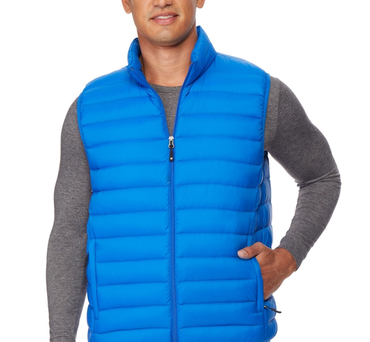 32 Degrees Men's Down Packable Vest Jacket Blue Size XX-Large
