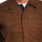 Weatherproof Vintage Men's Woven Bomber Jacket Brown Size Large