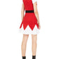 Planet Gold Junior's Holiday Santa Sweater Dress & Hat Red Size Large