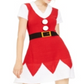 Planet Gold Junior's Holiday Santa Sweater Dress & Hat Red Size Large