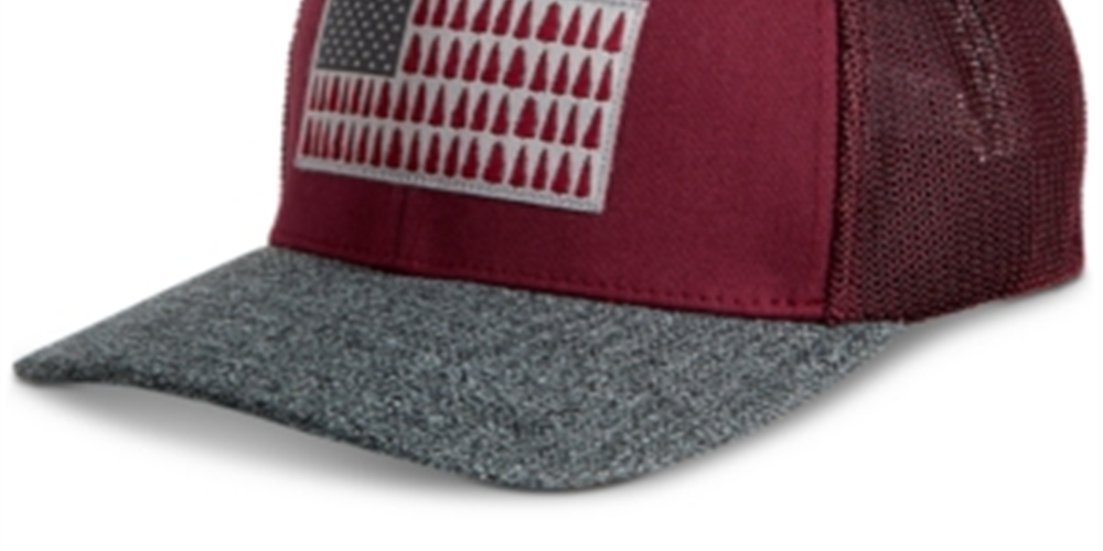 Columbia Men's Mesh Tree Flag Ball Cap Red Size Large