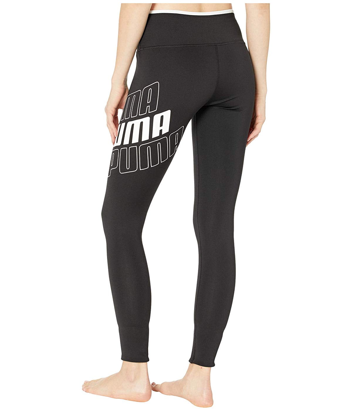 Puma Women's Modern Sport Logo Leggings Black Size Large