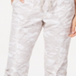 Calvin Klein Women's Performance Printed Tie Hem Capri Pants White Size Large