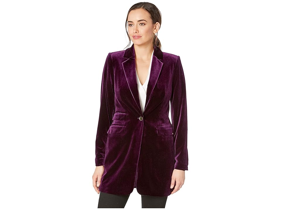 calvin-klein-womens-amethyst-knit-button-front-jacket-size-4