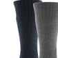 Gold Toe Men's Lodge 2 Pk Moisture Wicking Solid Crew Boot Socks Gray Size Regular