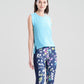 Josie Natori Women's High Low Tank Top Blue Size X-Large