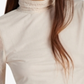 Sanctuary Women's Smocked Mock Neck Top Beige Size Medium