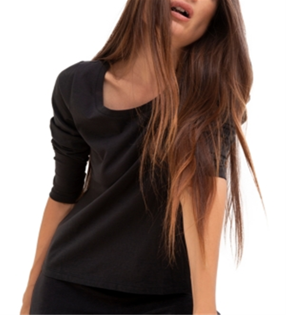 Sanctuary Women's Ballet Long Sleeve T-Shirt Black Size Small