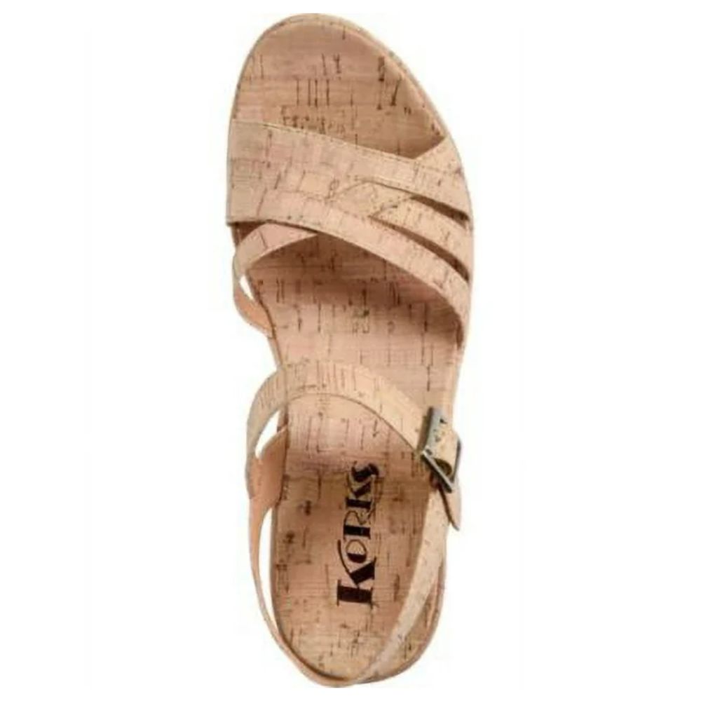 Korks Women's Jenneve Sandals - Beige, Size 8 Footwear
