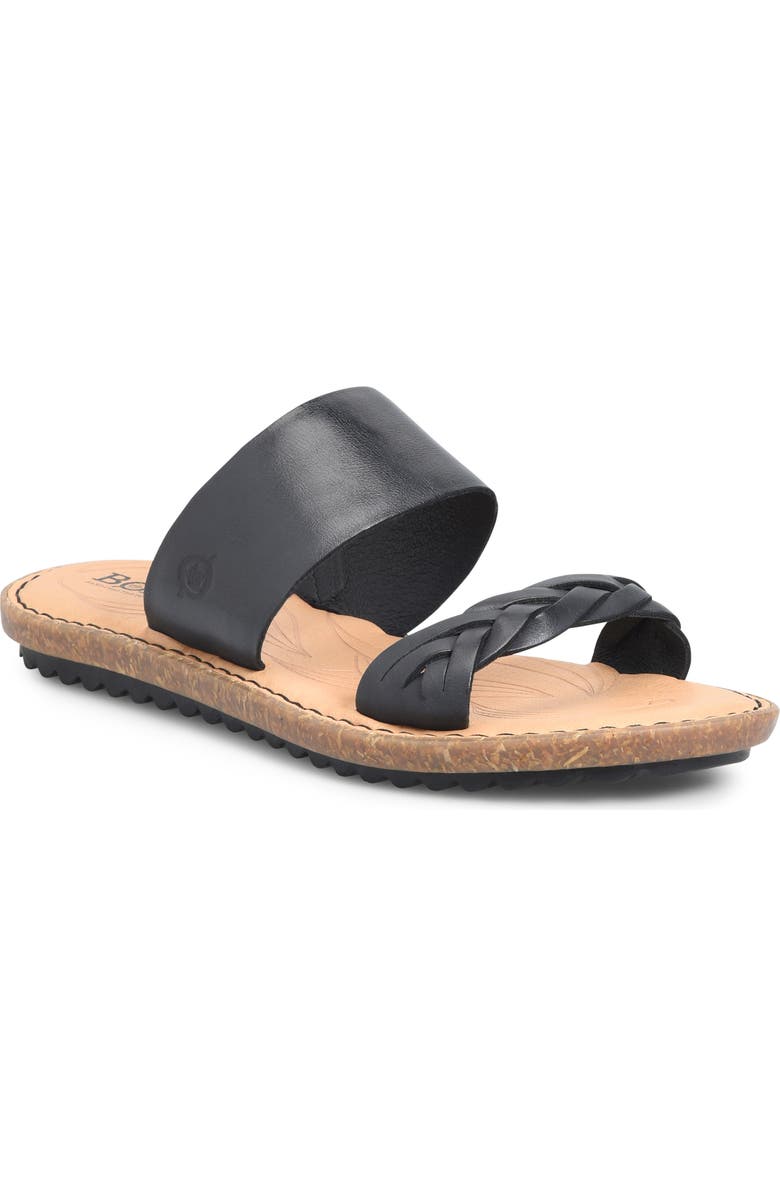 Børn Morena Slide Sandal in Brown , Size 8 Brown Size 8 M (B) ---
