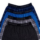 Hanes Men's 4 Pack Elastic Waistband Plaid Woven Boxer Assorted Size Small