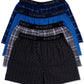 Hanes Men's 4 Pack Elastic Waistband Plaid Woven Boxer Assorted Size Small