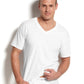 Hanes Men's 5 Pack V Neck Undershirts White Size Small