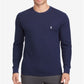 Ralph Lauren Men's Waffle Knit Thermal Pajama Shirt Blue