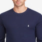 Ralph Lauren Men's Waffle Knit Thermal Pajama Shirt Blue
