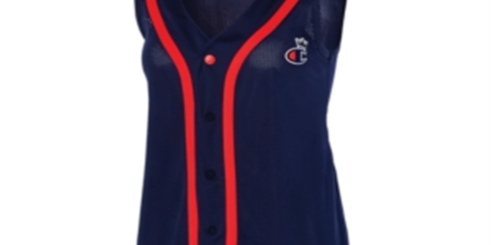Champion Women's Life Crown Logo Baseball Dress Blue Size Large