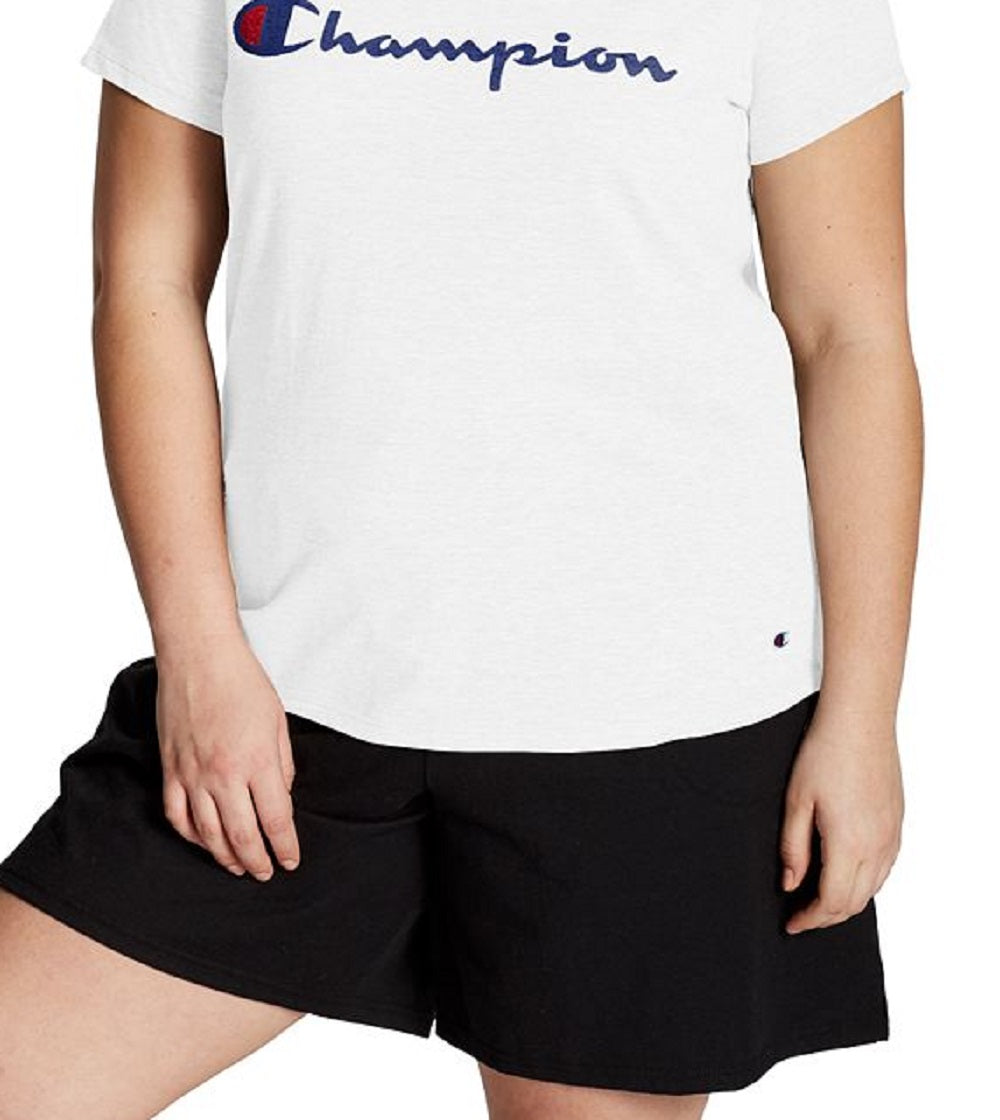 Champion Women's Logo T-Shirt White Size 2X