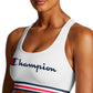 Champion Women's Absolute Racerback Medium Impact Sports Bra White Size Medium