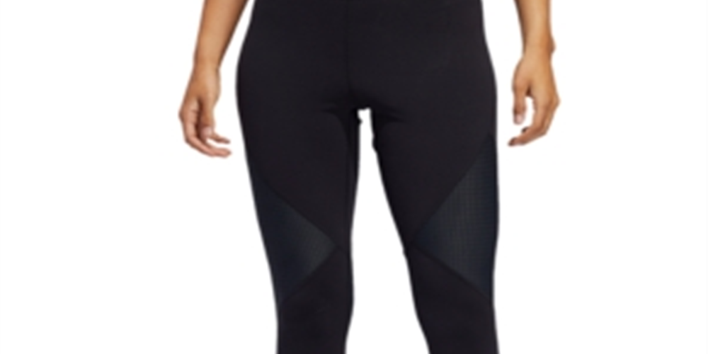 adidas Women's Plus Fitness Running Athletic Leggings Black Size Large