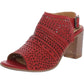 Bueno Women's Upton Slingback Sandal in Terracotta Leather Orange Size 7.5-8Us