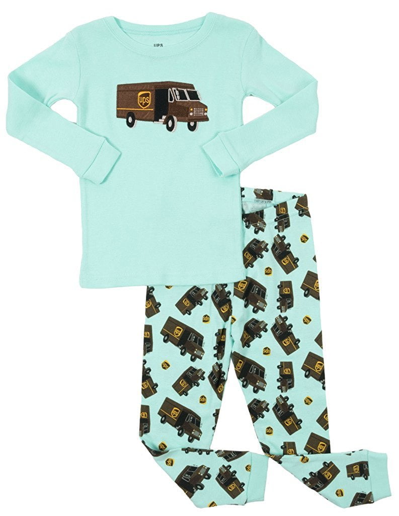 Leveret Boys Grey UPS Pajama Set 100% Cotton Size 10 Years