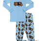 Leveret Boys Grey UPS Pajama Set 100% Cotton Size 10 Years