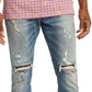 ICE CREAM Cream Ripped Slim Fit Jeans in Gelatto , Size 32 Yellow