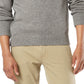 Dockers Men's Fair Isle Long Sleeve Crew Neck Wool Blend Sweater Gray Size Large