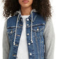 Levi's Women's Denim Hoodie Trucker Jacket Blue Size Small