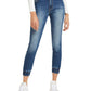 Almost Famous Junior's Denim Joggers Blue Size Large