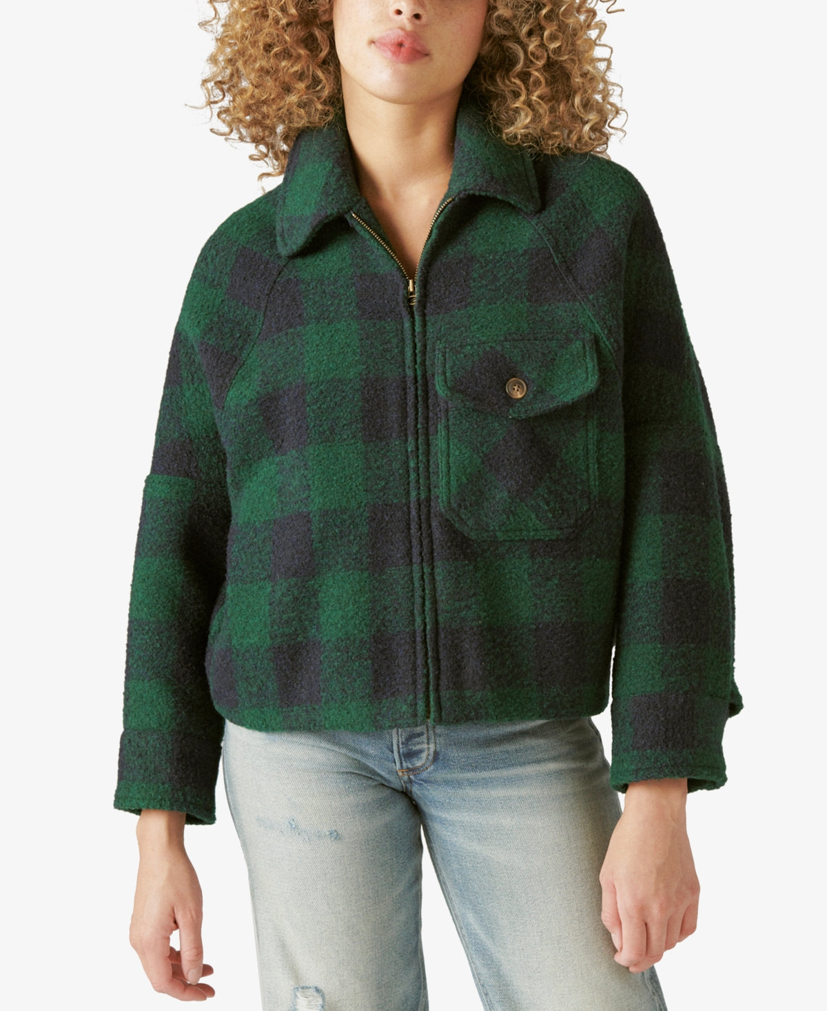 lucky-brand-womens-plaid-jacket-green-size-large