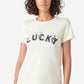 Lucky Brand Women's Floral Embroidered T-Shirt White Size Medium