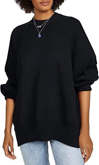 Free People Women's Easy Street Tunic Black Size Large