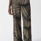 Joseph Ribkoff - Tropical Print Side Slit Wide Leg Pants