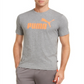 Puma Men's Logo T-Shirt Gray Size Small