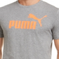 Puma Men's Logo T-Shirt Gray Size Small