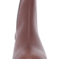Kenneth Cole Women's Comfort Stretch Salt Round Toe Block Heel Slip On Leather Chelsea Boot Brown Size 9 M