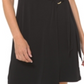 Michael Kors Women's Ring Faux Wrap Dress Black Size Petite Large