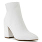 Sugar Women's Evvie Ankle Booties White Size 7 M