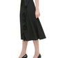 Calvin Klein Women's Ruffled Wrap A Line Skirt Black Size 8