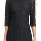 Kensie Women's Lace Sheath Dress Black Size 14