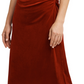 H Halston Women's One Shoulder Chain Detail Dress Red Size Small