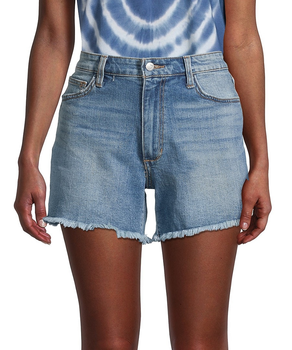 Joe's Jeans Women's Blue Frayed Denim Shorts Size 25